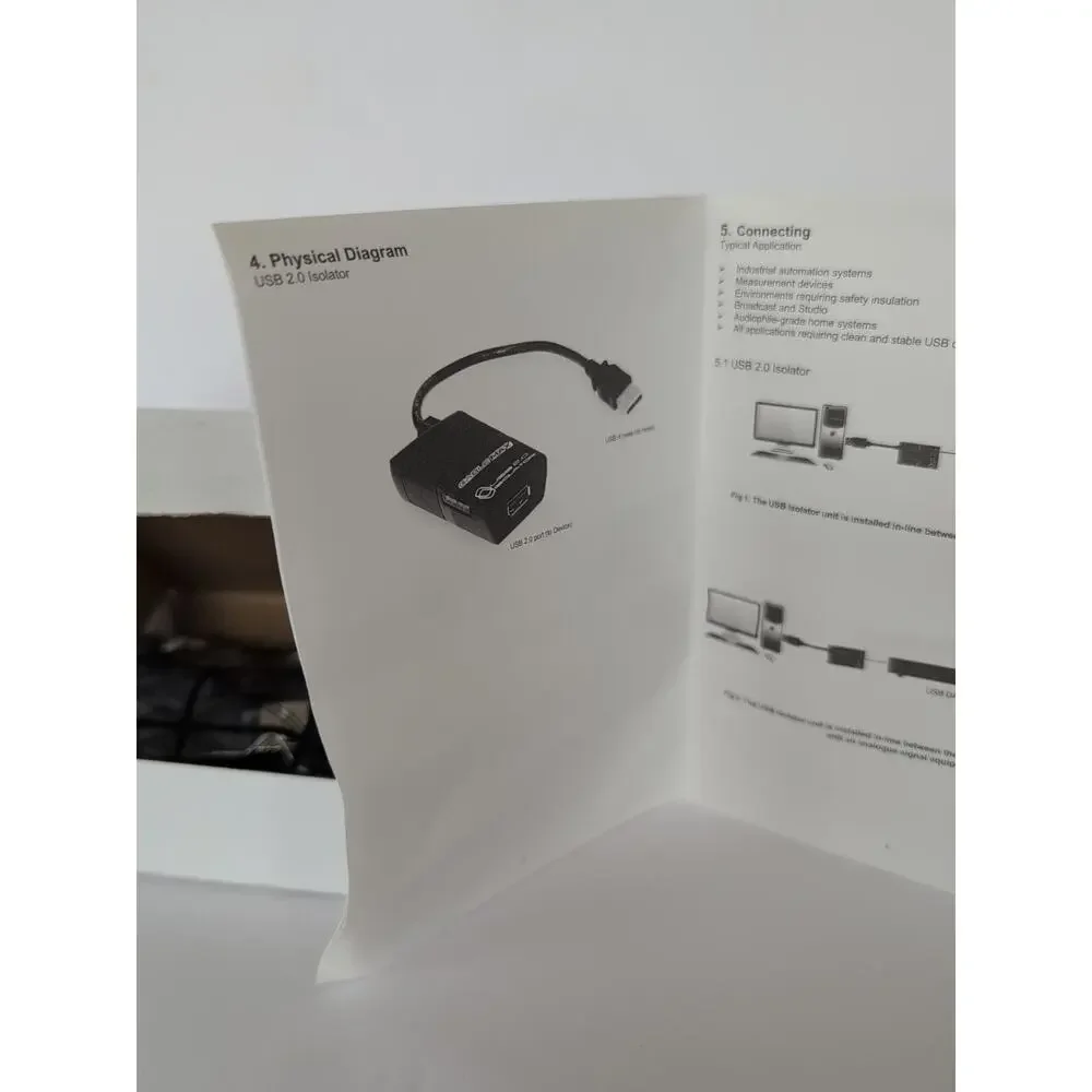 USB 2.0 Isolator - Hi-Speed 480Mbps, Surge Protection, New Open Box